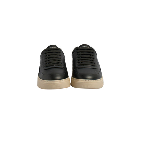 Sneakers Uomo con logo in rilievo Nero Emporio Armani- Francavilla Moda